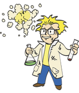 a fallout vault boy from the video game fallout representing the chemist perk