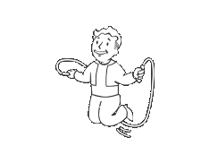 a fallout vault boy gif from fallout representing the endurance special attribute
