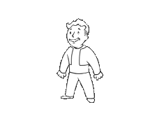 a fallout vault boy gif from fallout representing the perception special attribute
